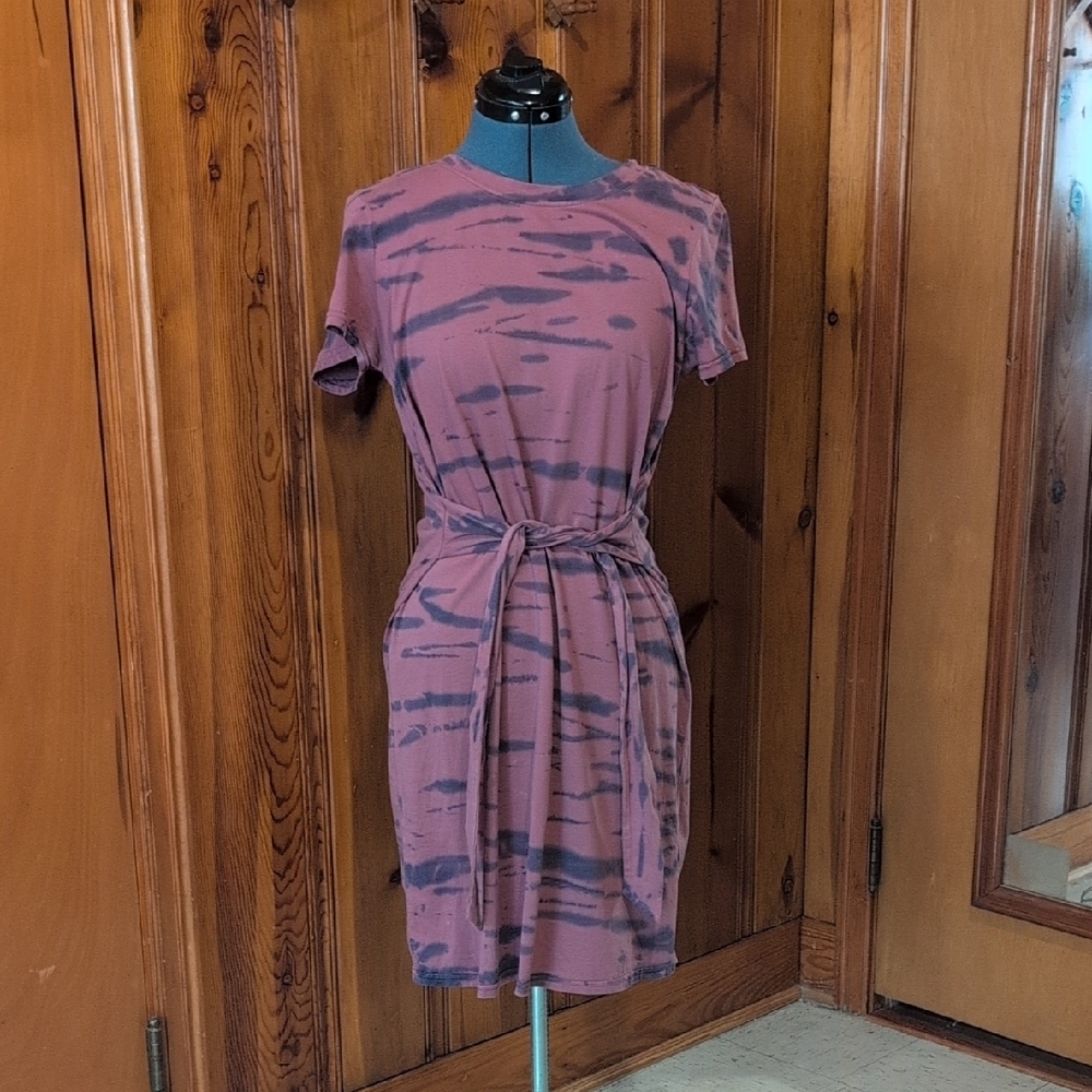 Stylish Purple Tie-Dye Dress